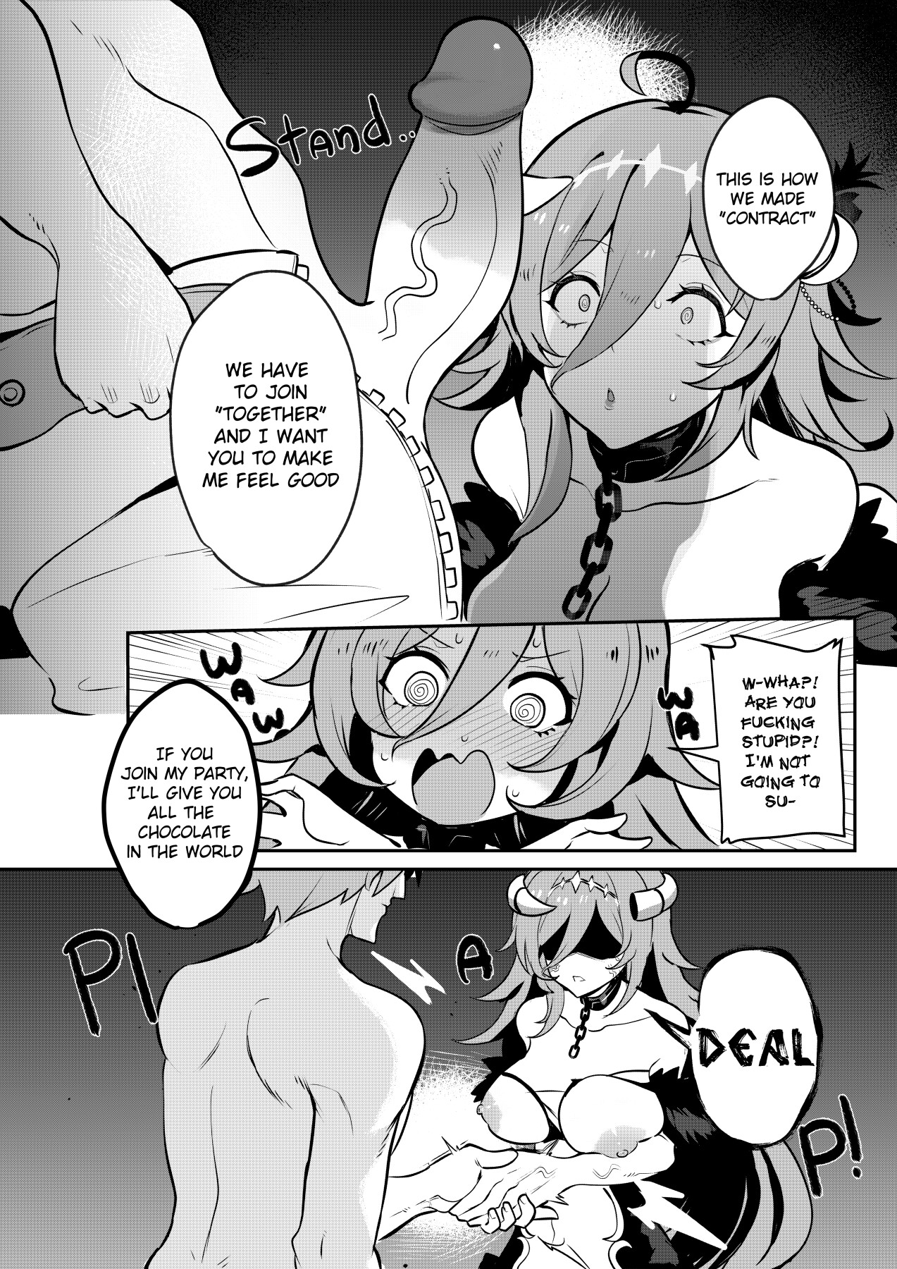 Hentai Manga Comic-The Final Dungeon Boss Can't Be This Easy To Defeat?!-Read-7